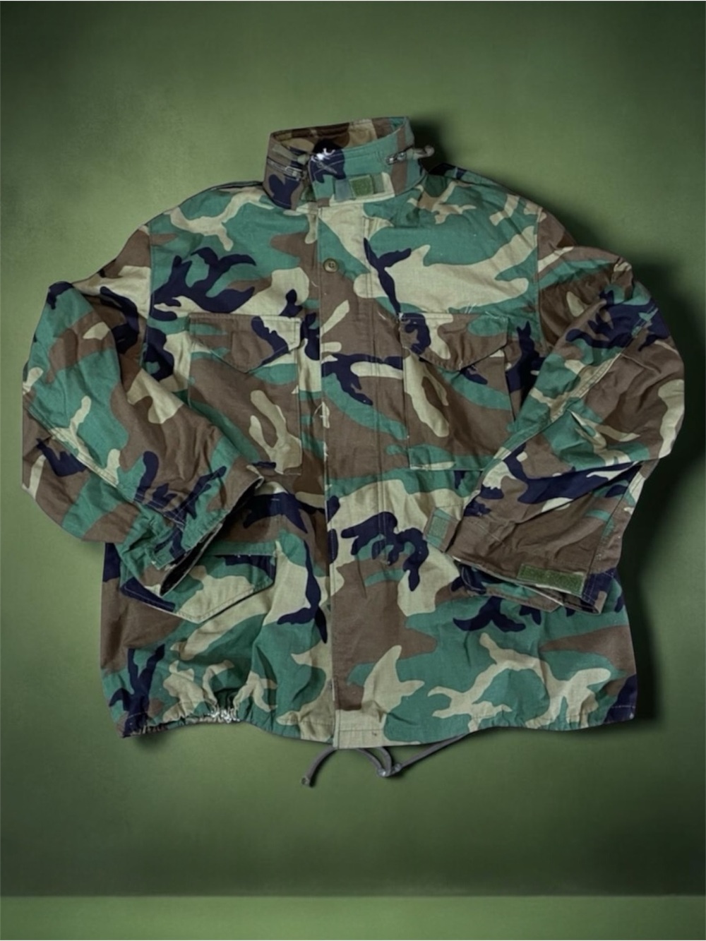Alpha Industries Vintage Woodland M-65 Camouflage Field Coat w/ Hood